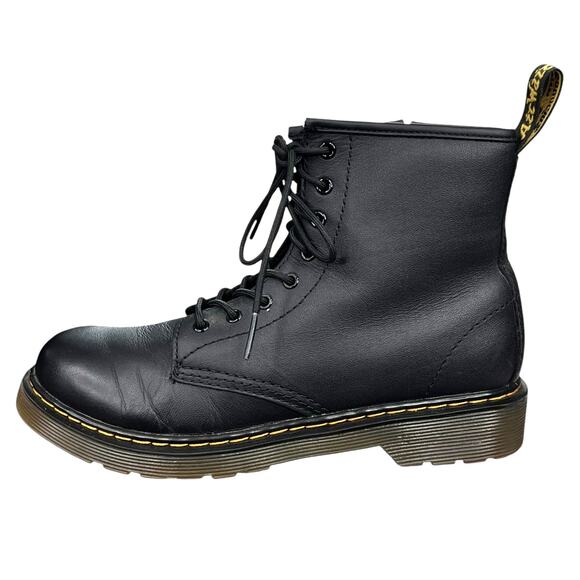 Dr. Martens Unisex 1460 J Black Leather Combat Boots Size M 4 W 5 - Picture 3 of 11